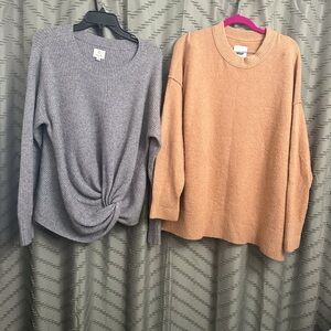 Bundle lot of two Aerie sweaters size L